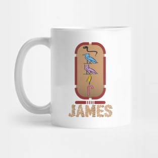 JAMES-American names in hieroglyphic letters-James, name in a Pharaonic Khartouch-Hieroglyphic pharaonic names Mug